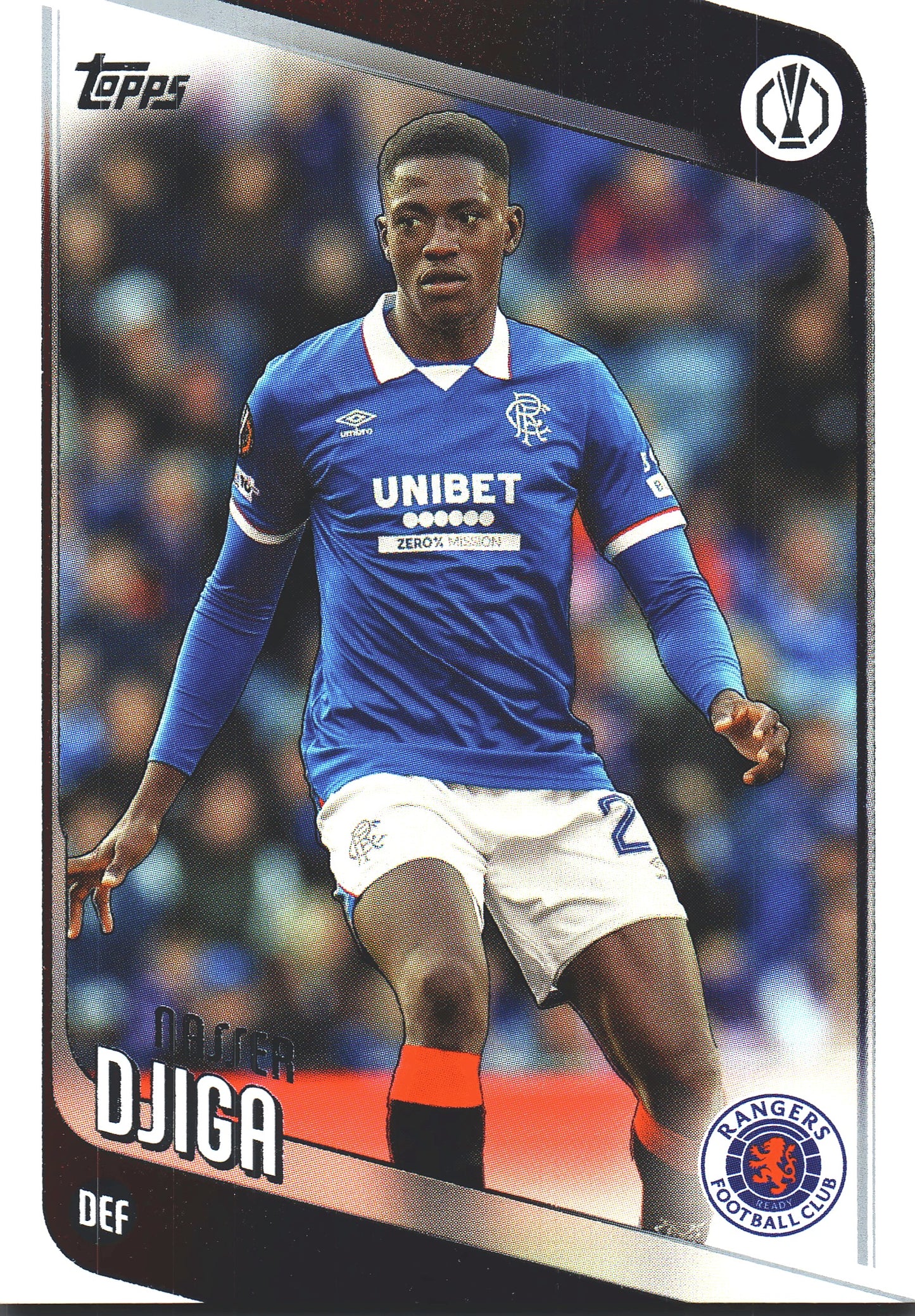 2025 Topps UCC Nasser Djiga #140 Glasgow Rangers