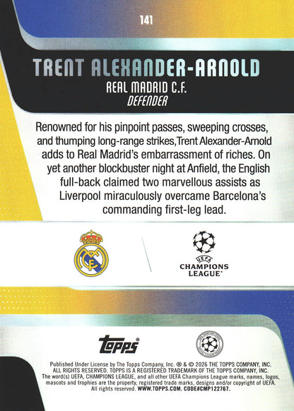 2025 Topps UCC Trent Alexander-Arnold #141 Real Madrid