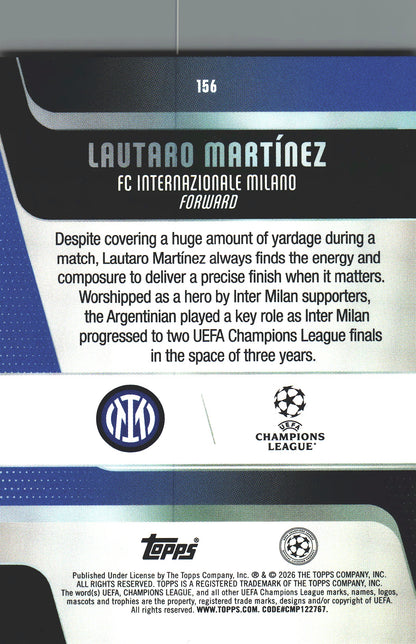 2025 Topps UCC Lautaro Martinez #156 Inter Milan