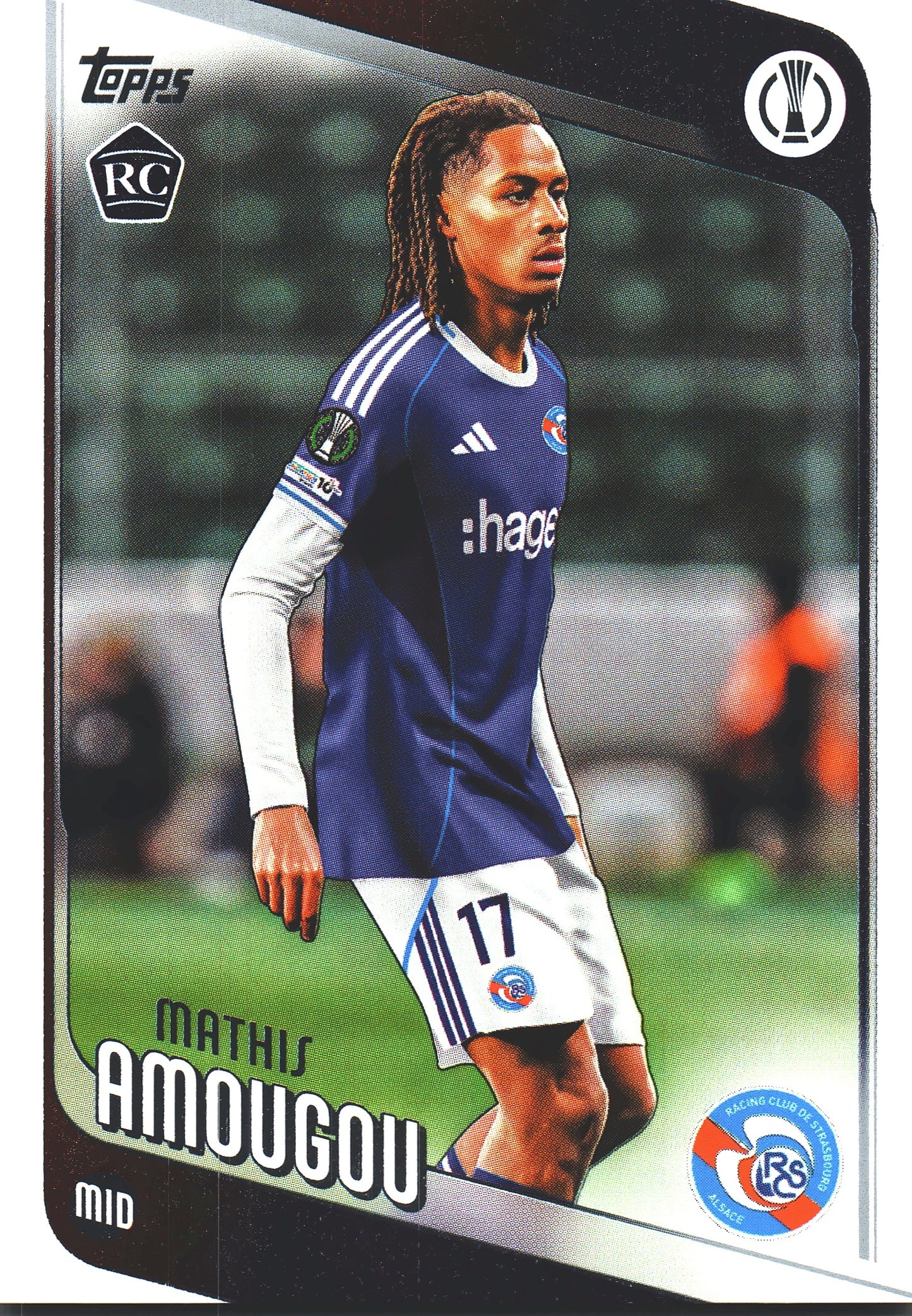 2025 Topps UCC Mathis Amougou RC #177 RC Strasbourg