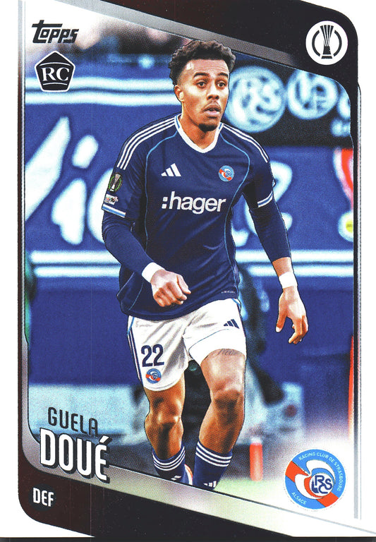 2025 Topps UCC Guela Doue RC #180 RC Strasbourg