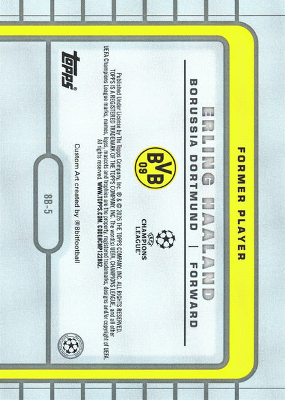 2025 Topps UCC 8-Bit Shots Erling Haaland #8B-5 Borussia Dortmund