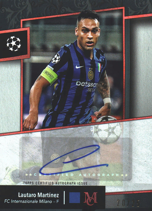 2024 Topps Museum Lautaro Martinez Auto /25 #AA-LA Inter Milan