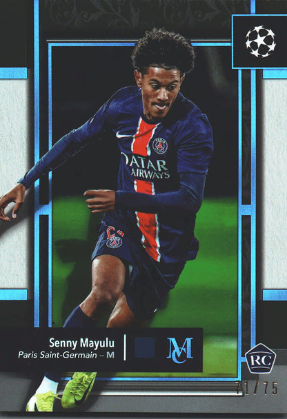 2024 Topps Museum Senny Mayulu /75 #24 Paris Saint-Germain