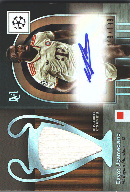 2024 Topps Museum Dayot Upamecano Momentous Relic Auto /199 #MMJA-DU Bayern Munich
