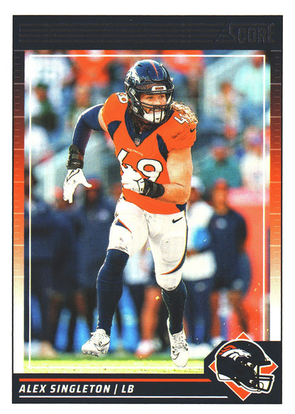 2024 Panini Score Alex Singleton #82 Denver Broncos