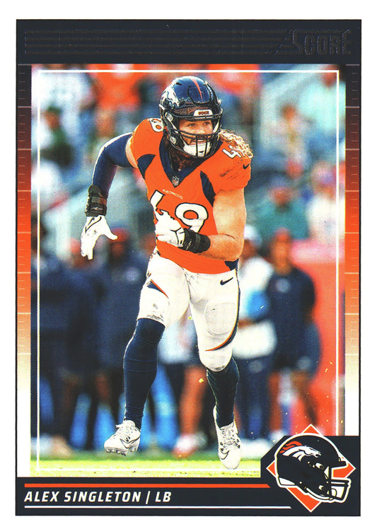 2024 Panini Score Alex Singleton #82 Denver Broncos