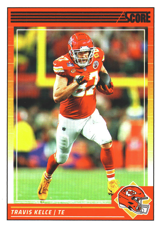 2024 Panini Score Travis Kelce #136 Kansas City Chiefs