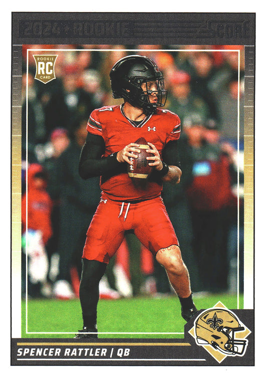 2024 Panini Score Spencer Rattler RC #345 New Orleans Saints