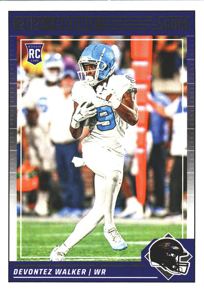 2024 Panini Score Devontez Walker RC #352 Baltimore Ravens