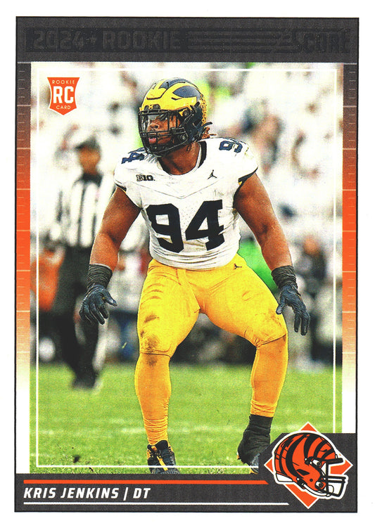 2024 Panini Score Kris Jenkins RC #361 Cincinnati Bengals