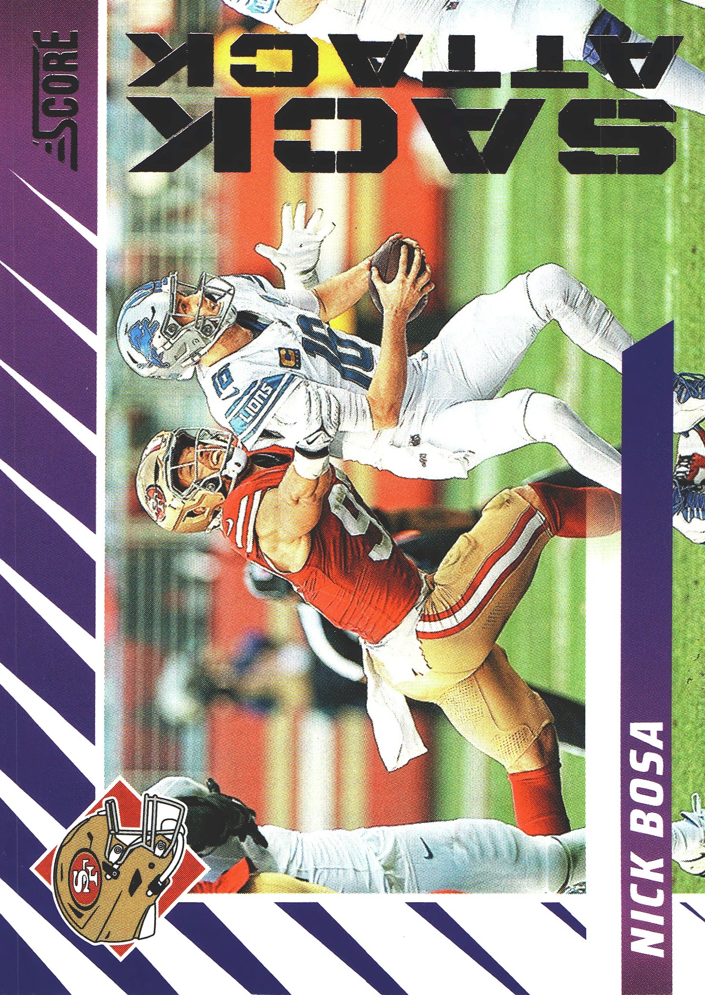 2024 Panini Score Nick Bosa Sack Attack #13 San Francisco 49ers