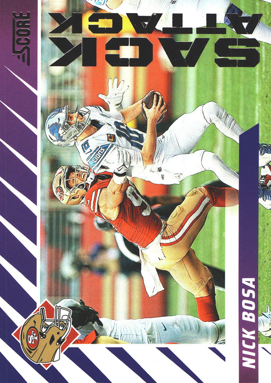 2024 Panini Score Nick Bosa Sack Attack #13 San Francisco 49ers