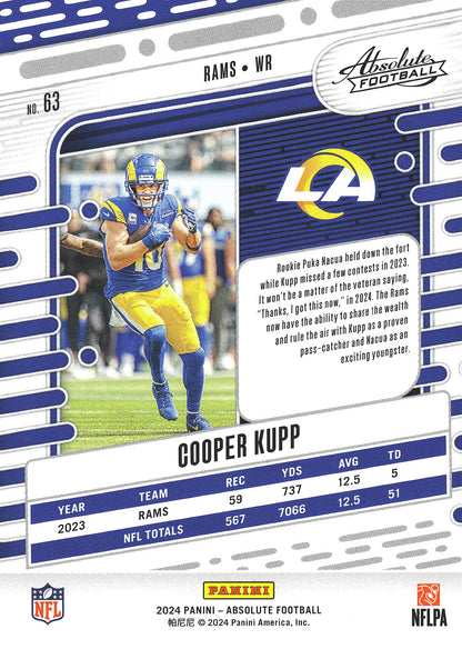 2024 Panini Absolute Cooper Kupp #63 Los Angeles Rams