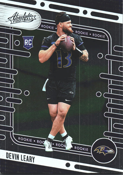 2024 Panini Absolute Devin Leary RC #198 Baltimore Ravens