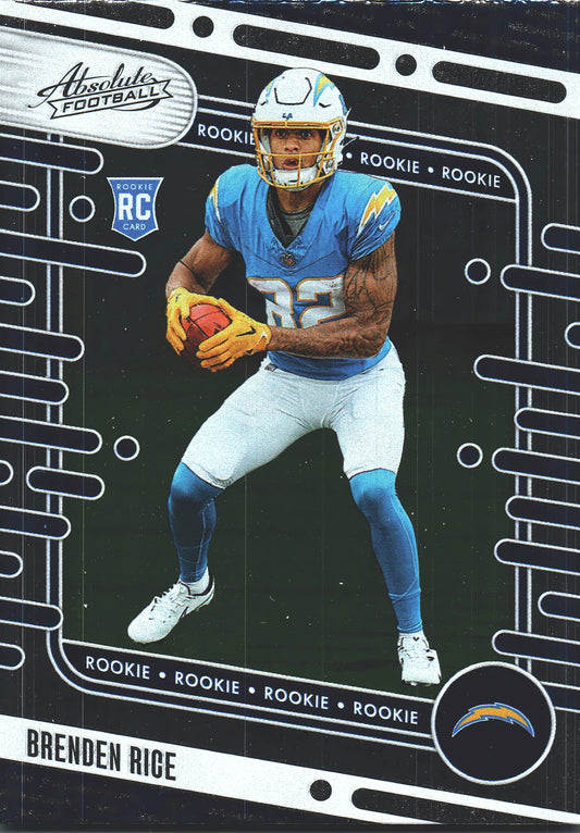 2024 Panini Absolute Brenden Rice RC #199 Los Angeles Chargers