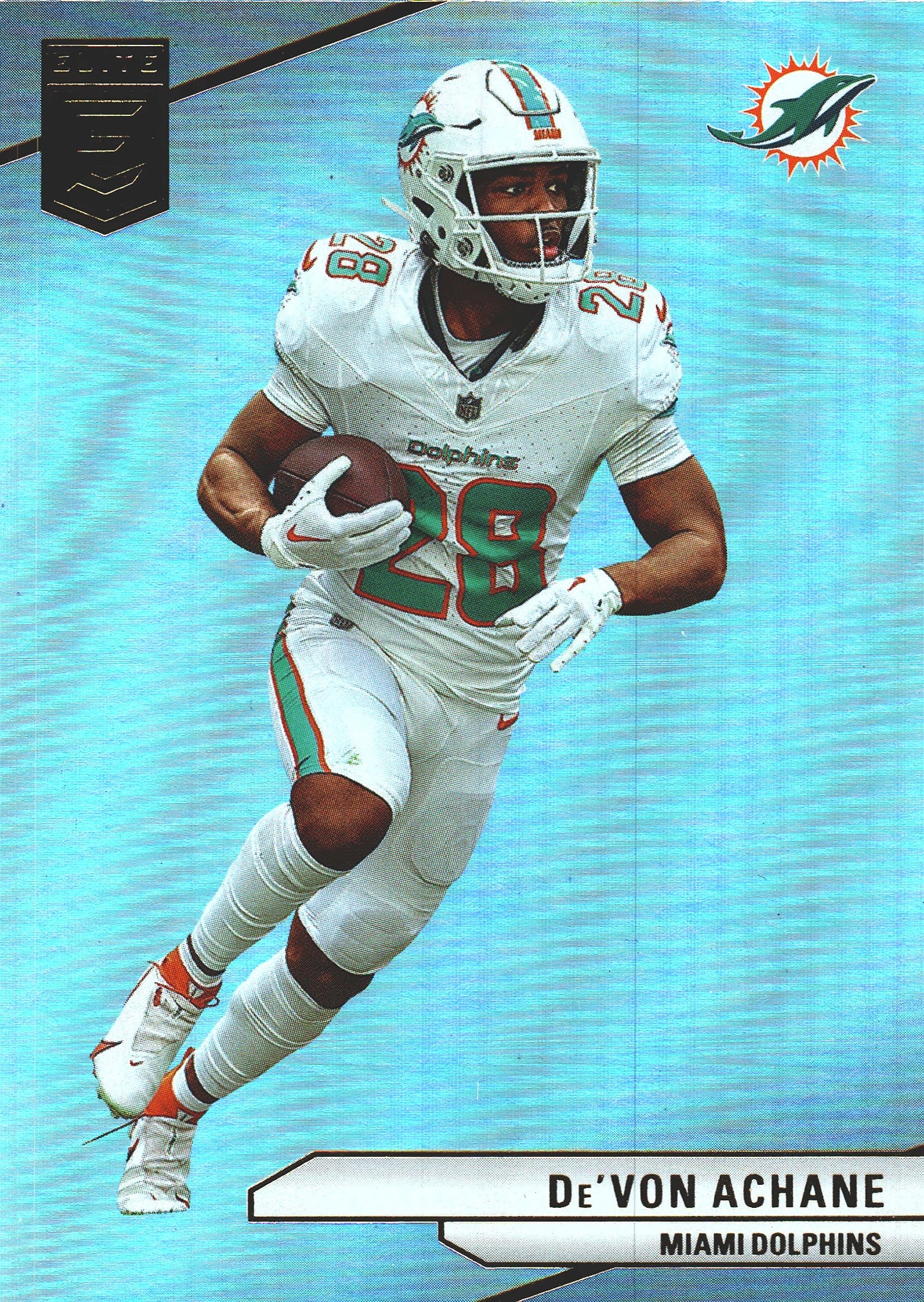 2024 Panini Donruss Elite De'Von Achane #19 Miami Dolphins