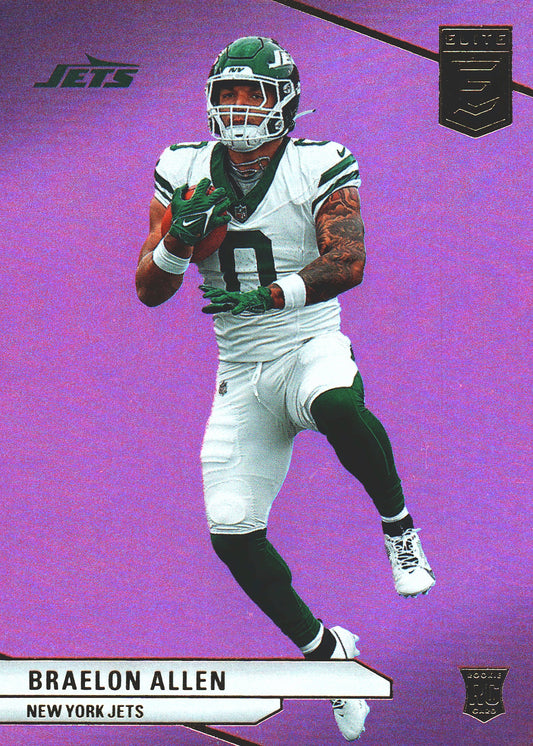 2024 Panini Donruss Elite Pink Braelon Allen RC #194 New York Jets