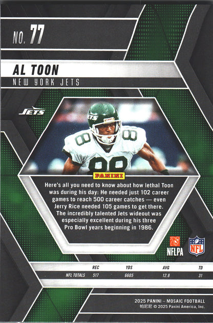 2025 Panini Mosaic Al Toon #77 New York Jets