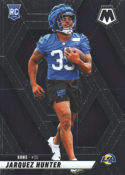 2025 Panini Mosaic Jarquez Hunter RC #380 Los Angeles Rams