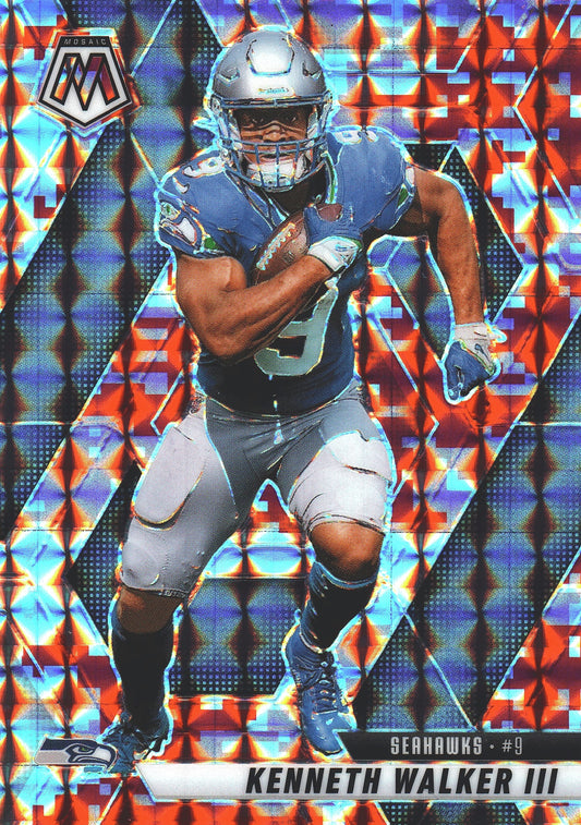 2025 Panini Mosaic Camo Pink Kenneth Walker III #149 Seattle Seahawks