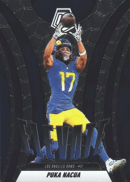 2025 Panini Mosaic Elevate Puka Nacua #18 Los Angeles Rams