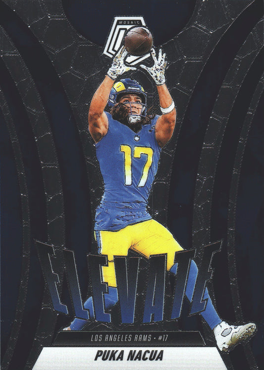 2025 Panini Mosaic Elevate Puka Nacua #18 Los Angeles Rams