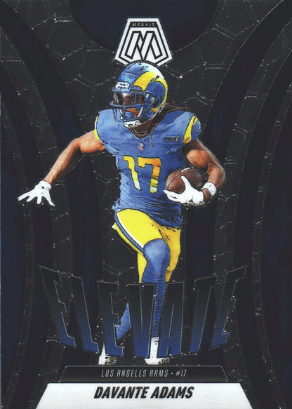 2025 Panini Mosaic Elevate Davante Adams #17 Los Angeles Rams