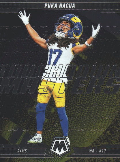2025 Panini Mosaic Touchdown Masters Puka Nacua #12 Los Angeles Rams