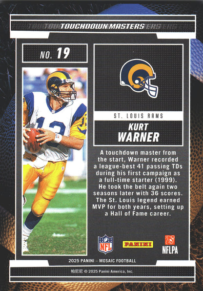 2025 Panini Mosaic Touchdown Masters Team #19 Los Angeles Rams