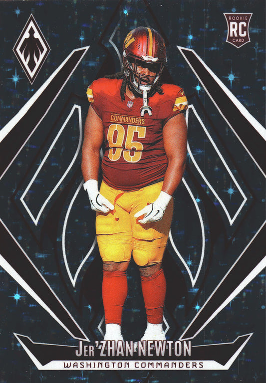 2024 Panini Phoenix International Stars /180 Jer'Zhan Newton RC #202 Washington Commanders