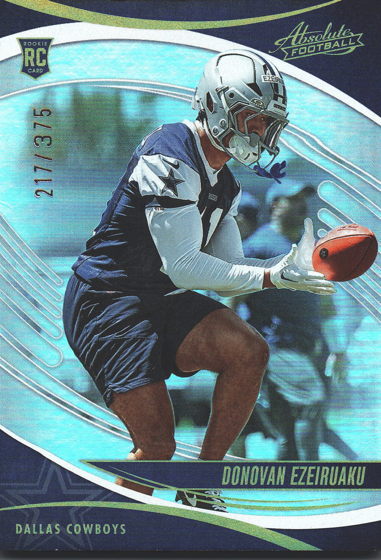 2025 Panini Absolute Hobby Gold /375 Donovan Ezeiruaku #119 Dallas Cowboys