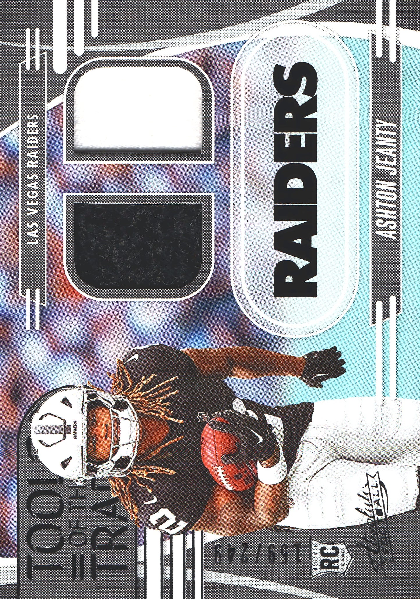 2025 Panini Absolute Dual Patch Ashton Jeanty RC /249 #TTD-AJE Las Vegas Raiders
