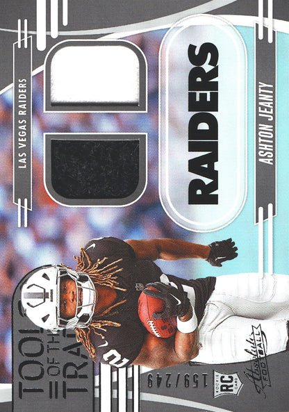 2025 Panini Absolute Dual Patch Ashton Jeanty RC /249 #TTD-AJE Las Vegas Raiders