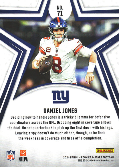 2024 Panini Rookie & Stars Daniel Jones #71 New York Giants