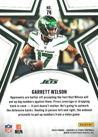 2024 Panini Rookie & Stars Garrett Wilson #74 New York Jets