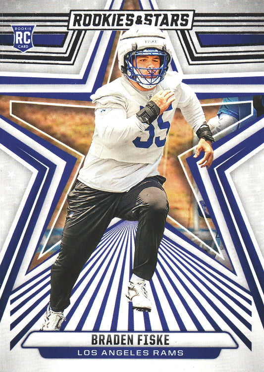 2024 Panini Rookie & Stars Braden Fiske RC #109 Los Angeles Rams