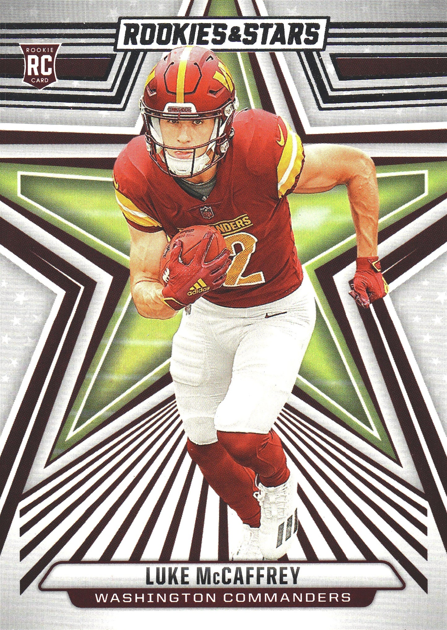 2024 Panini Rookie & Stars Luke McCaffrey RC #168 Washington Commanders