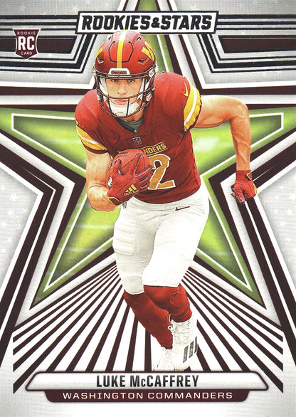 2024 Panini Rookie & Stars Luke McCaffrey RC #168 Washington Commanders