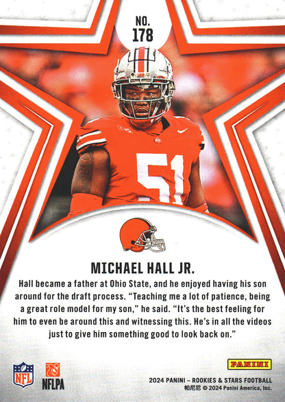 2024 Panini Rookie & Stars Michael Hall Jr. RC #178 Cleveland Browns