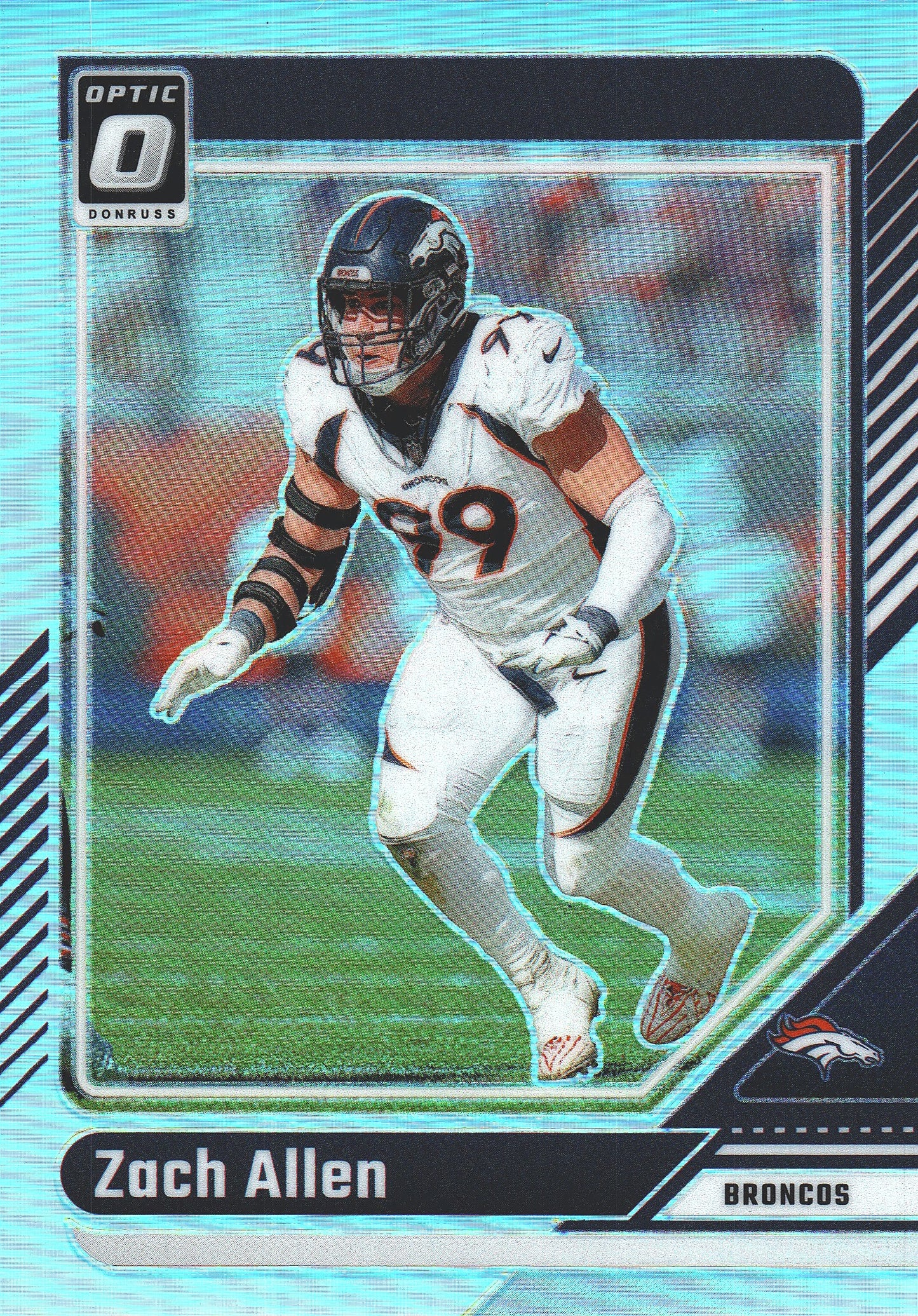 2024 Panini Donruss Optic Silver Holo Zach Allen #61 Denver Broncos