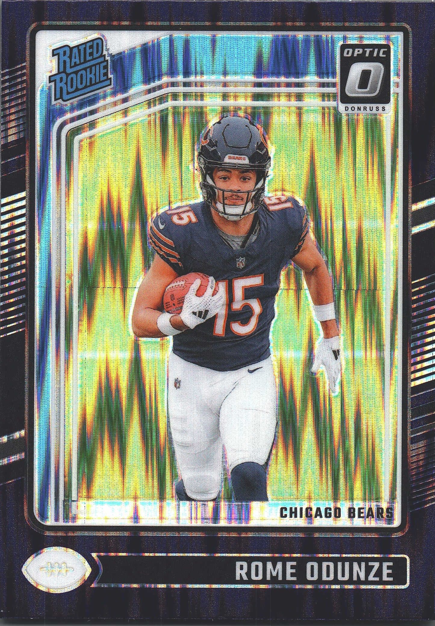 2024 Panini Donruss Optic Rated Rookie Purple Shock Rome Odunze RC #286 Chicago Bears