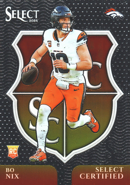2024 Panini Select Certified RC #4 Denver Broncos