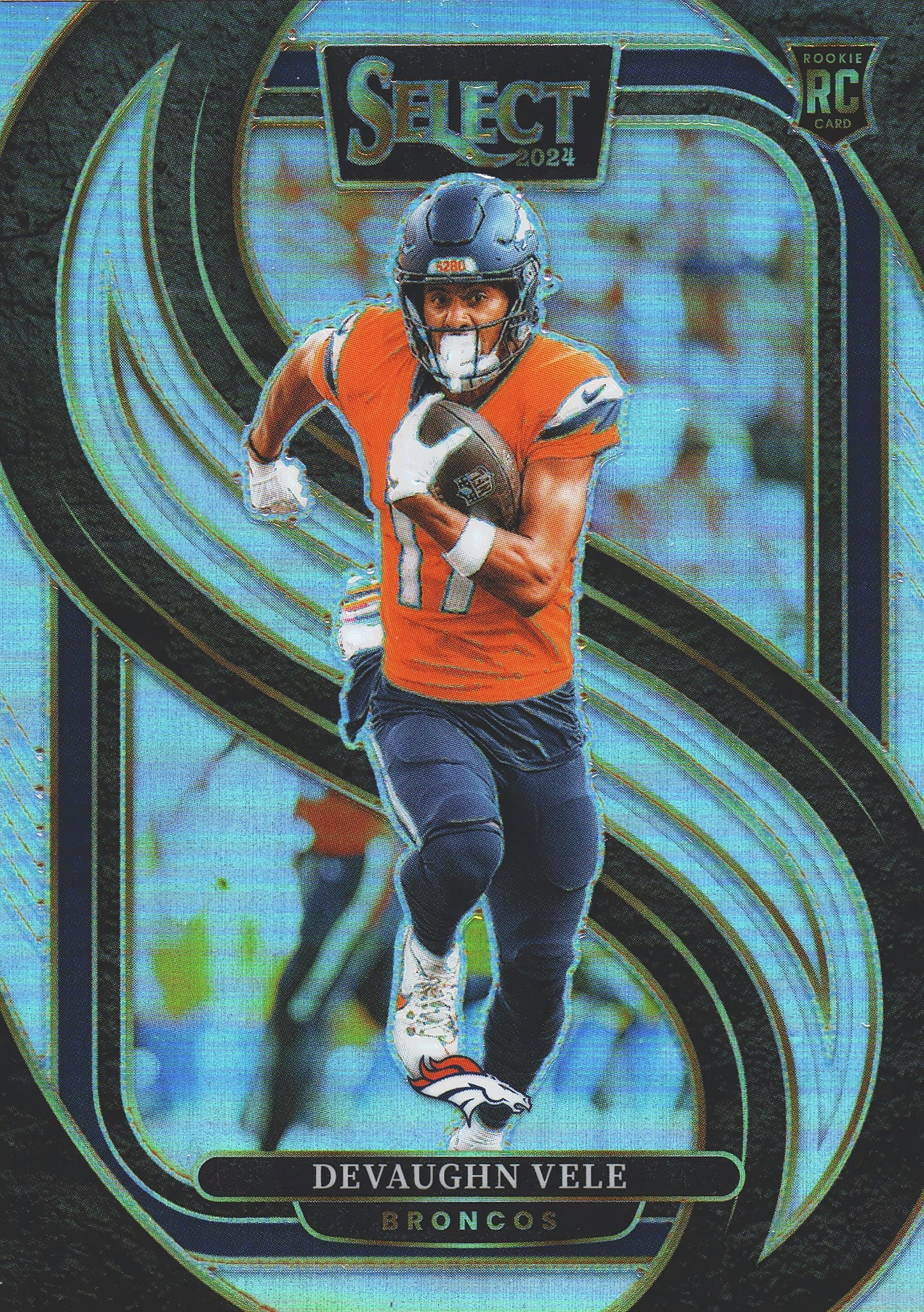 2024 Panini Select Silver Prizm Devaughn Vele RC #150 Denver Broncos