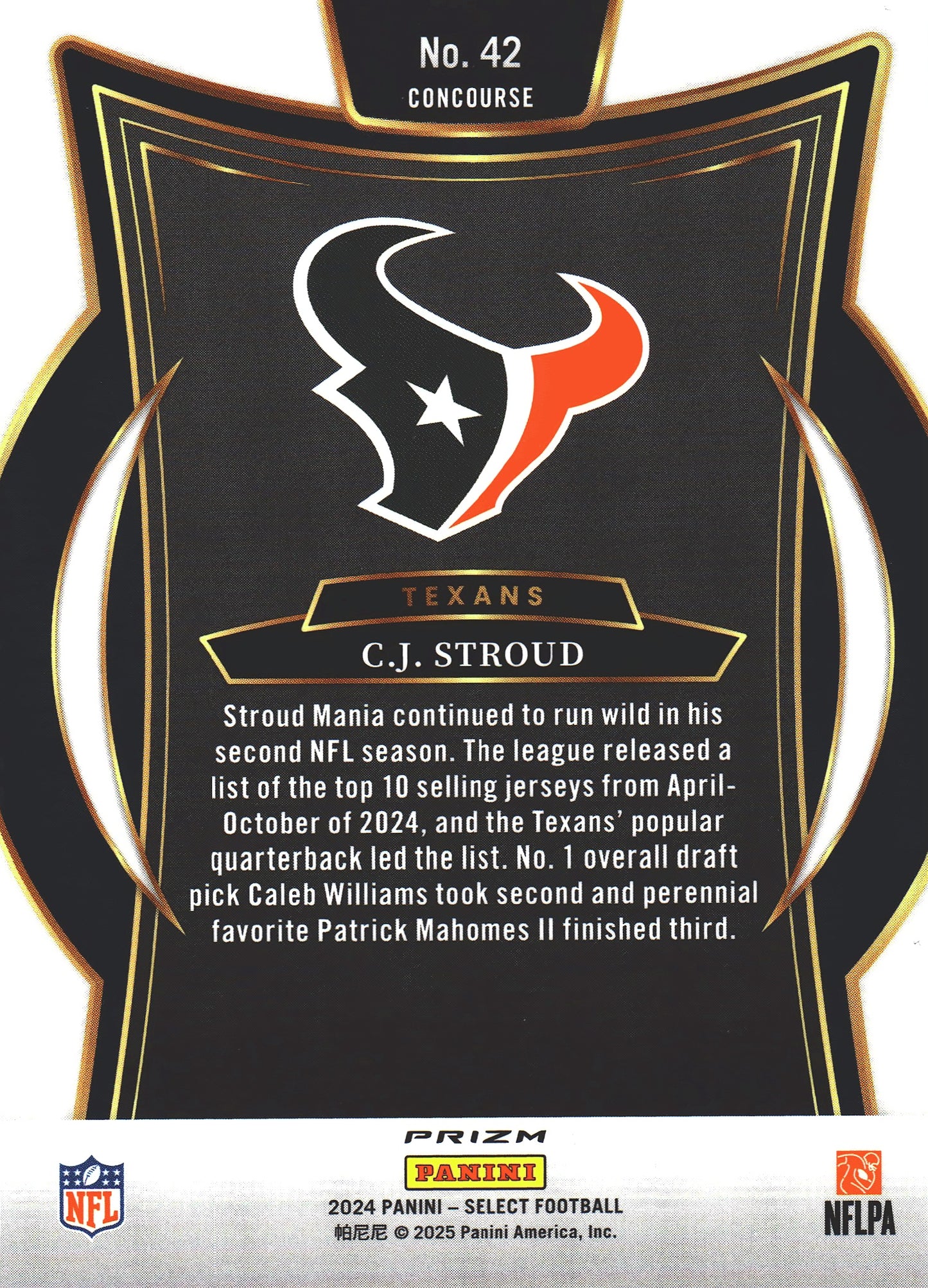 2024 Panini Select Red & Yellow Marshon Lattimore #181 Washington Commanders