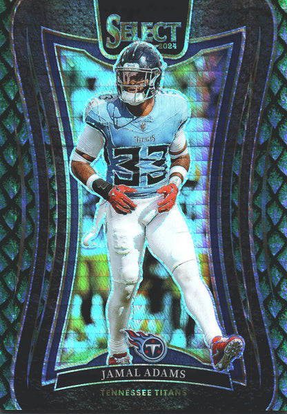 2024 Panini Select Dragon Scale Jamal Adams /81 #348 Tennessee Titans