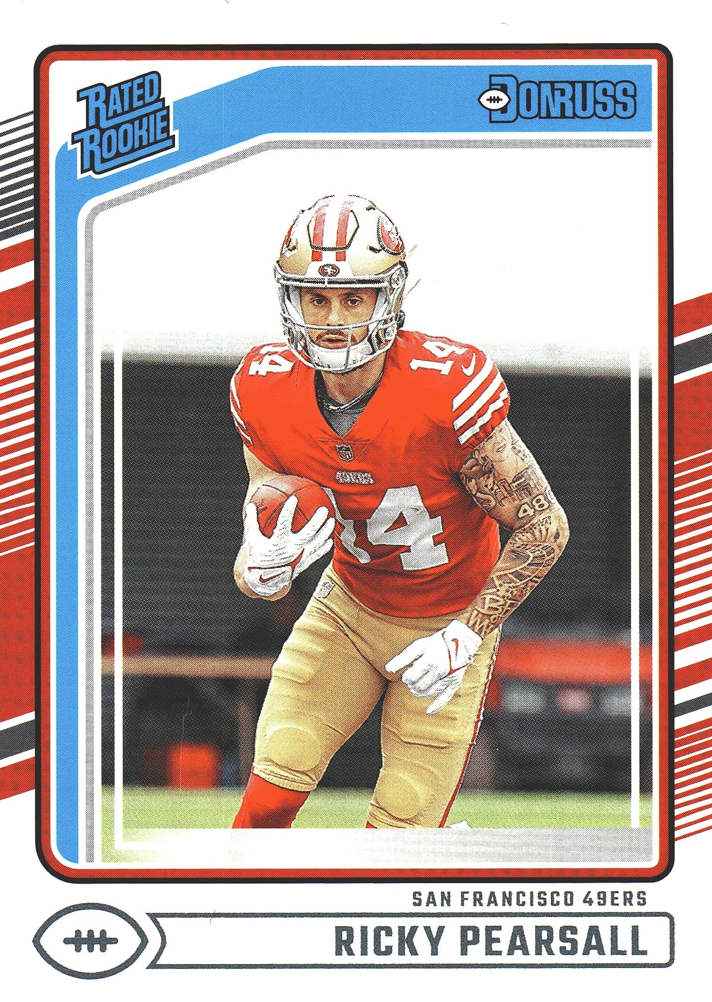 2024 Panini Donruss Rated Rookie Ricky Pearsall RC #318 49ers