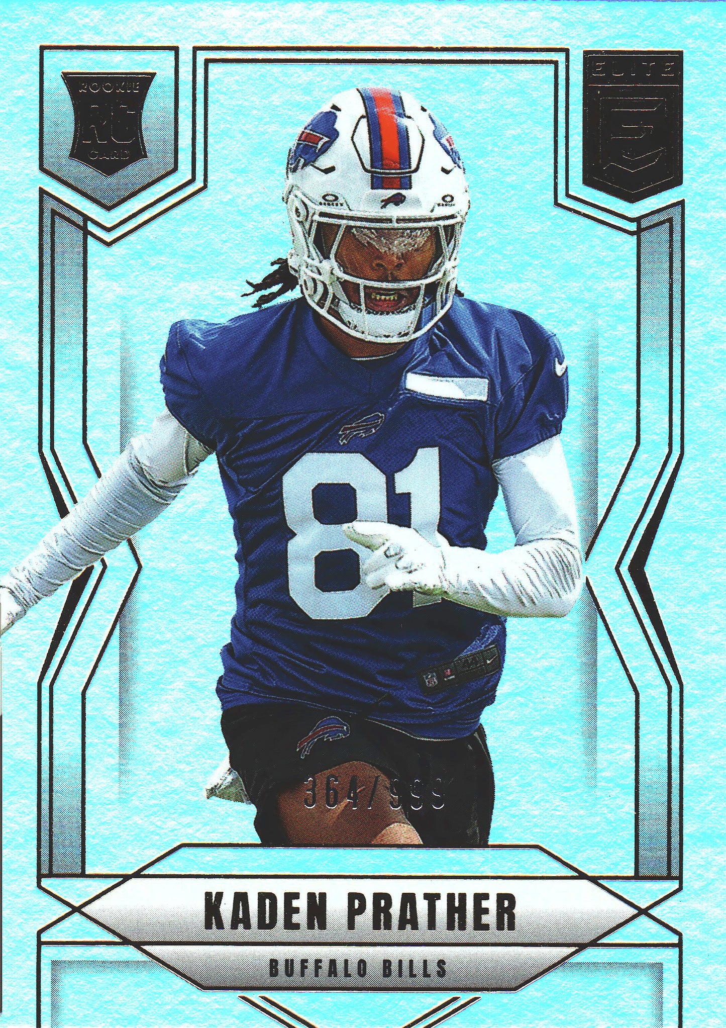 2025 Panini Donruss Elite Kaden Prather RC /999 #122 Bills
