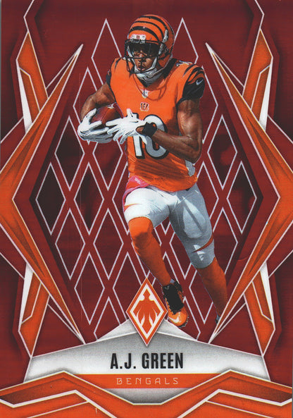 2025 Panini Phoenix AJ Green Red /99 #100 Cincinnati Bengals