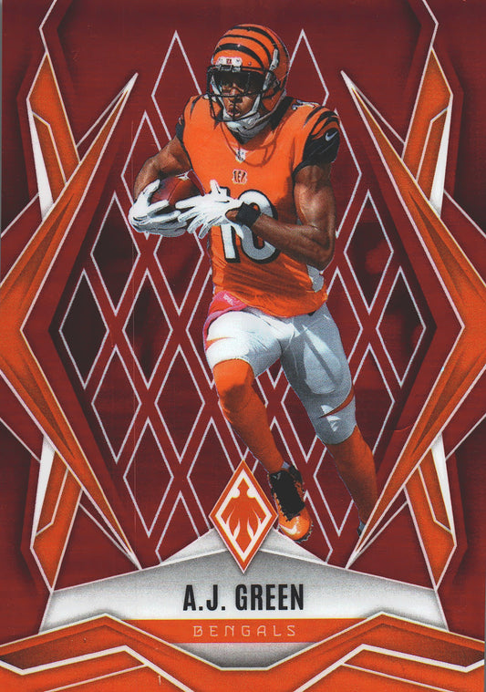 2025 Panini Phoenix AJ Green Red /99 #100 Cincinnati Bengals